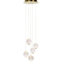 Sklep Kaja Lampa z ledowymi zwisami PND-12220121-5A-GD ROSARIO | Kaja Oświetlenie Store
