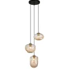 Sklep Kaja Lampa z miodowymi kloszami PND-112038-3A-BRO+AMB HATELLA | Kaja Sale