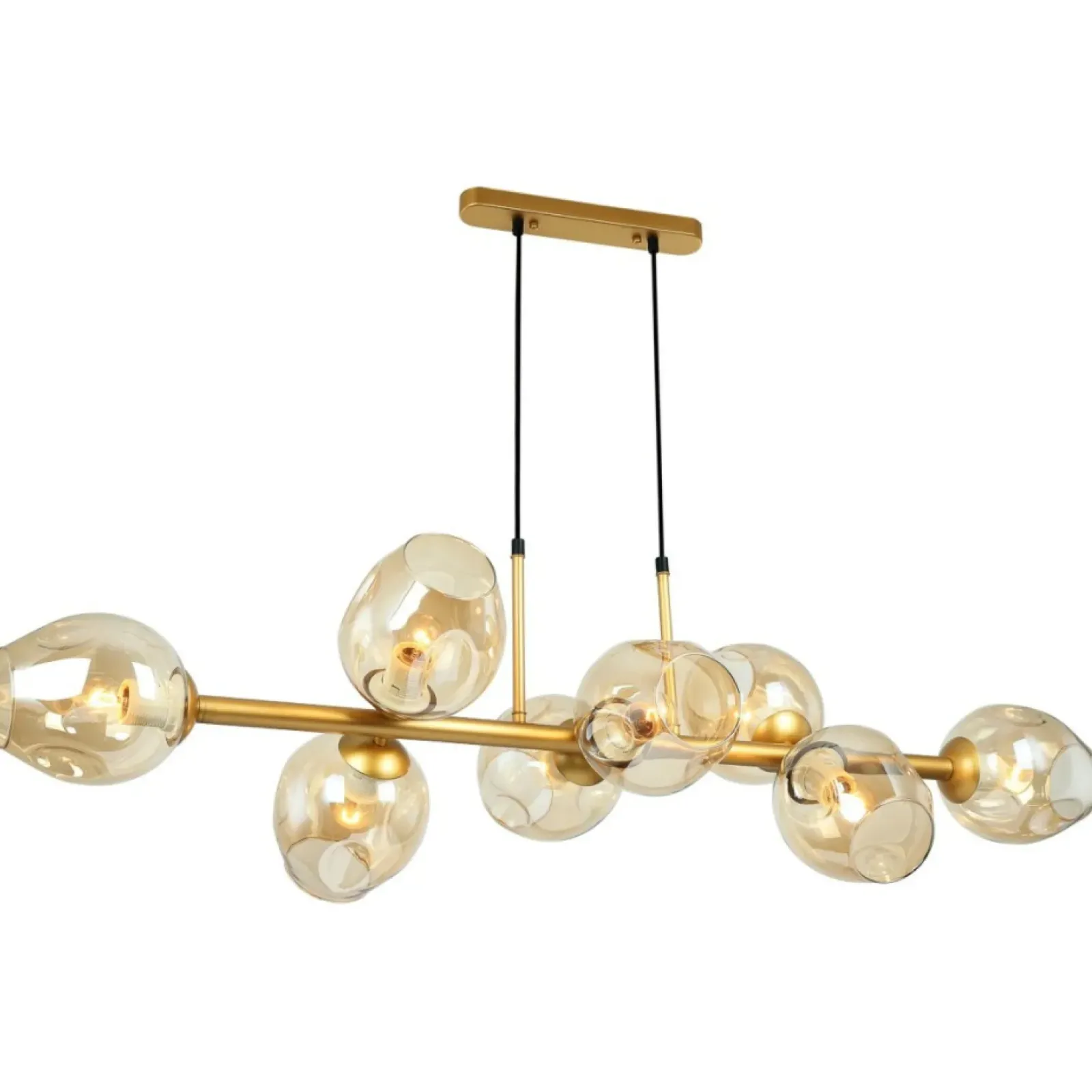 Sklep Kaja Lampa z miodowymi kloszami PND-30843-8 GD+AMB BORGO | Kaja Oświetlenie Discount