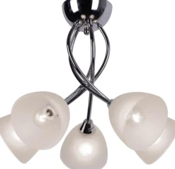 Sklep Kaja Lampa z mlecznymi kloszami K-JSL-6236/5 CHR FAMA | Kaja Oświetlenie* Randole Tradycyjne