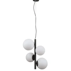 Sklep Kaja Lampa z mlecznymi kloszami PND-44213-4A-SBL RIGA | Kaja Oświetlenie Fashion
