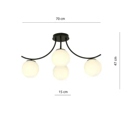 Sklep Kaja Lampa z nieruchomymi ramionami, do sypialni 1109/4 BOSTON | Kaja Cheap