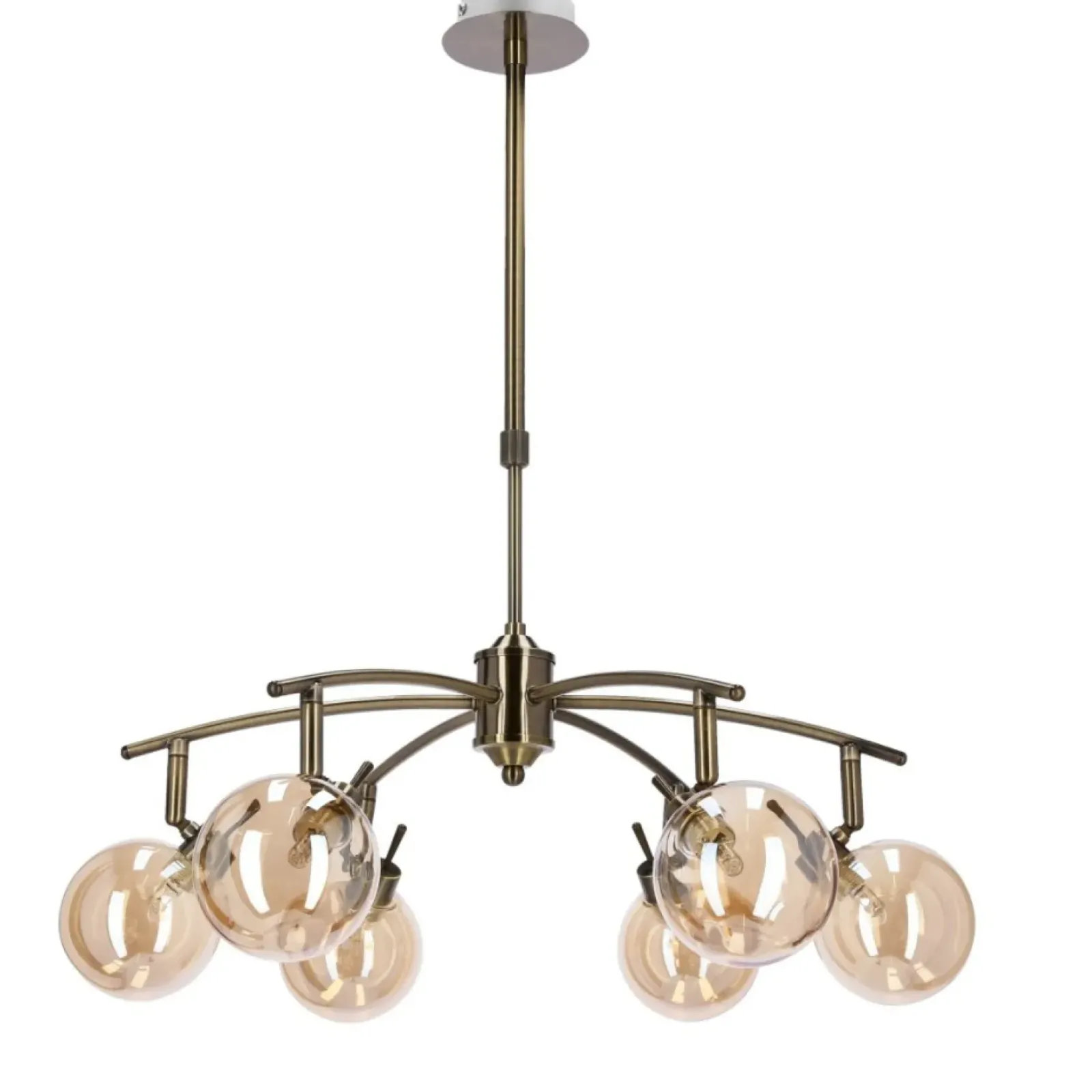 Sklep Kaja Lampa z oprawą w kolorze patyny, z kloszami 36-16386 z serii LENTINI Shop