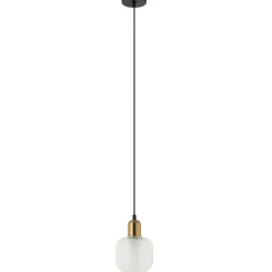 Sklep Kaja Lampa z ozdobnym kloszem PND-67594-1-BRO+CL LAMEZIA | Kaja Oświetlenie Hot