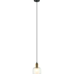 Sklep Kaja Lampa z ozdobnym kloszem PND-67594-1-BRO+CL LAMEZIA | Kaja Oświetlenie Hot