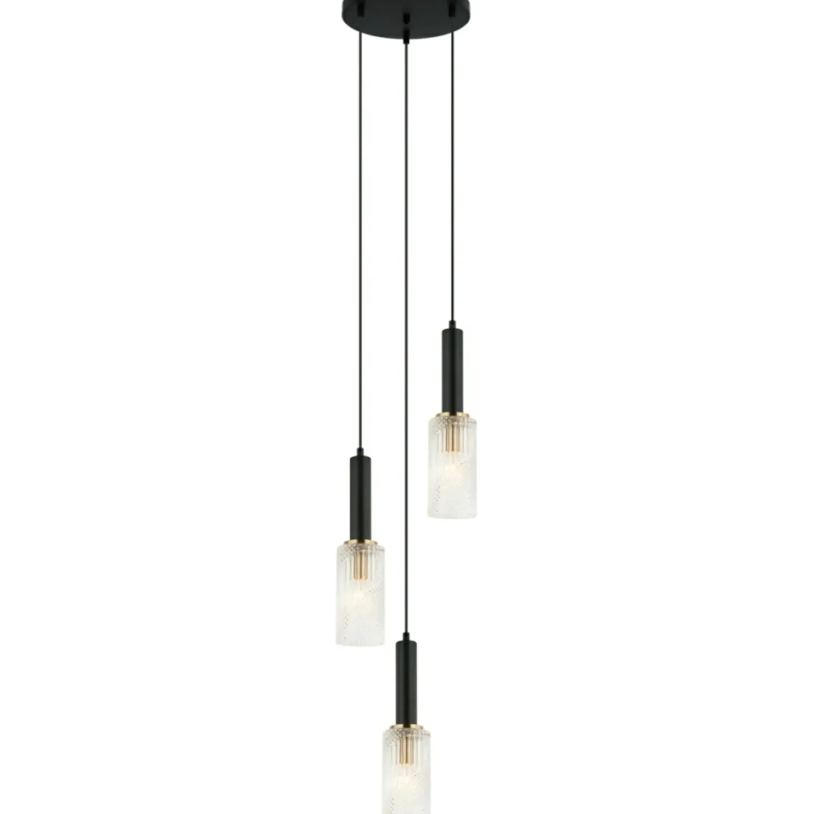 Sklep Kaja Lampa z ozdobnymi kloszami PND-43309-3 BK+BR PEROLA | Kaja Oświetlenie Fashion