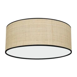 Sklep Kaja Lampa z rattanowym abażurem MLP71067 MARSHALL NEW - RATTAN | Kaja* Plafony Klasyczne|Plafony Nowoczesne