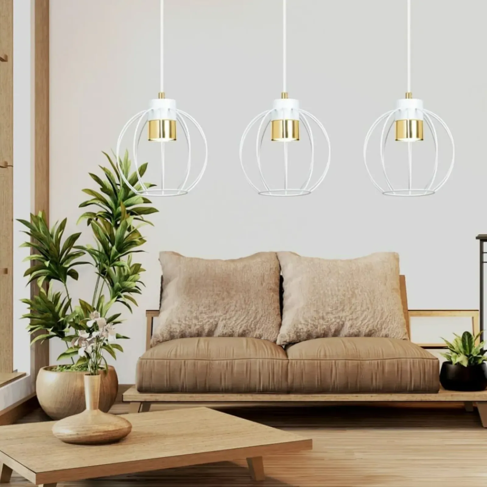 Sklep Kaja Lampa z regulacją wysokości - trzy druciane kule 1224/3 z serii AJAX Shop