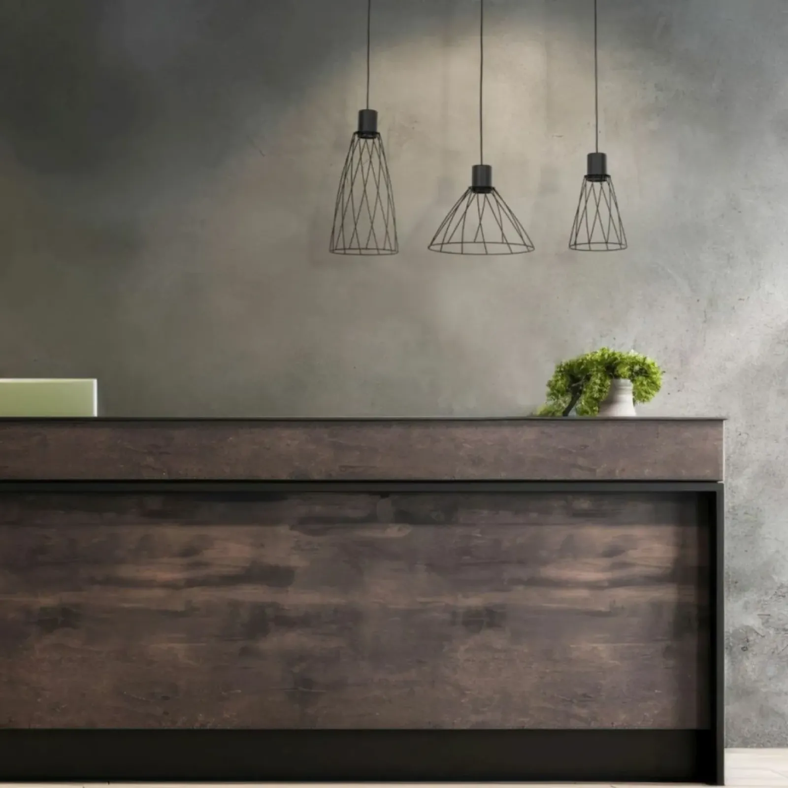 Sklep Kaja Lampa z różnymi, drucianymi kloszami TK 10149 MODESTO | Kaja Discount