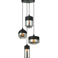 Sklep Kaja Lampa z różnymi kloszami MDM-4364/4 BK+SG MOLINA | Kaja Oświetlenie Hot