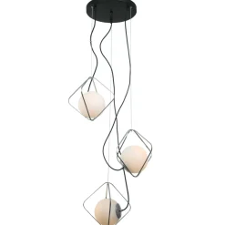 Sklep Kaja Lampa ze srebrnymi ramkami PEN-5696-3-BKCR CANTO | Kaja Oświetlenie Best Sale