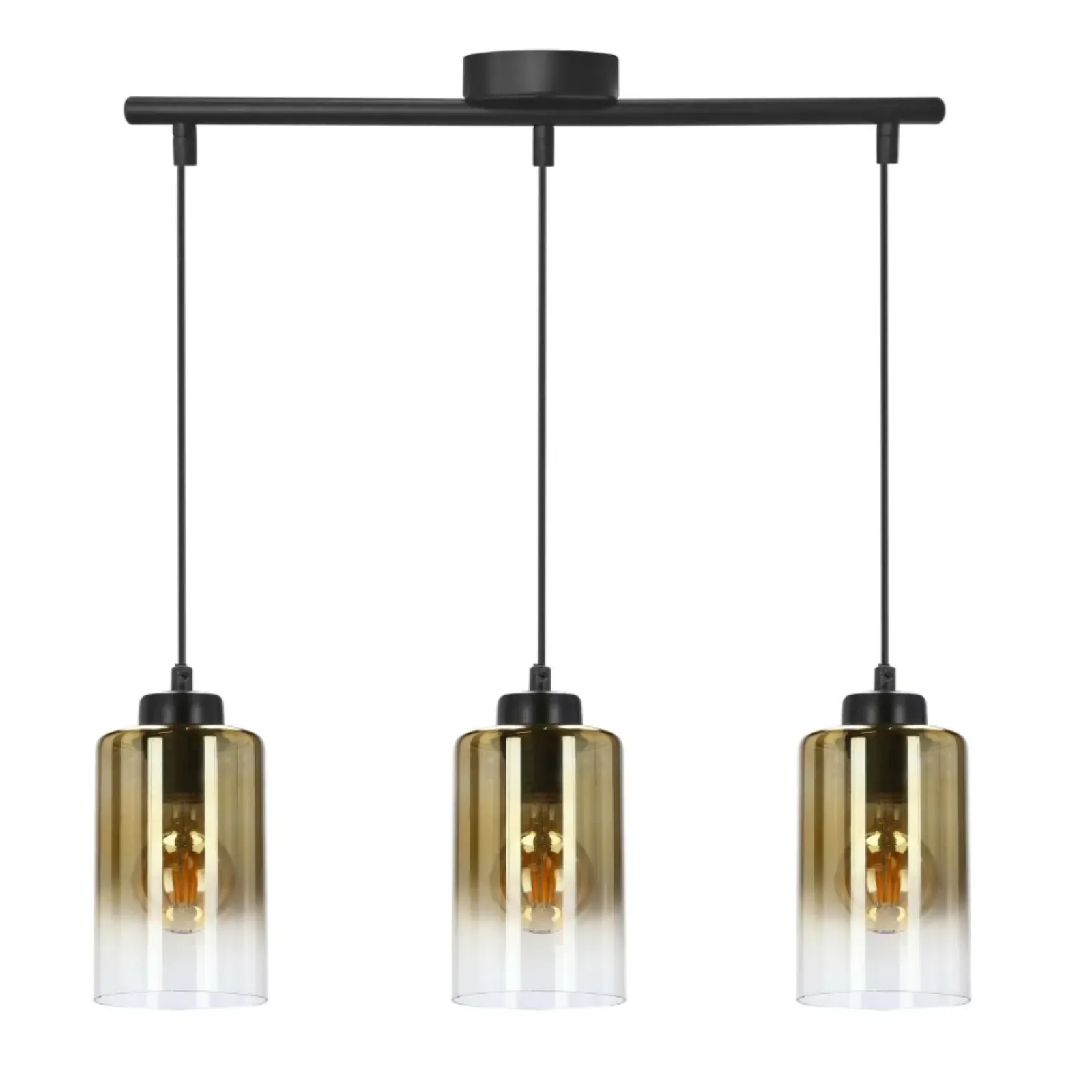 Sklep Kaja Lampa ze szklanymi, bursztynowymi kloszami 33-16270 ASPRA | Kaja Flash Sale