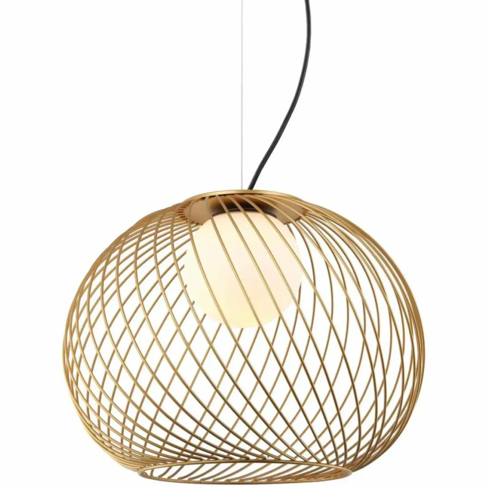 Sklep Kaja Lampa ze złotym koszykiem i kloszem MDM-3842-1 GD CLARISA | Kaja Best Sale