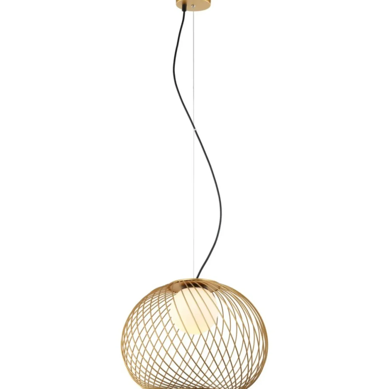 Sklep Kaja Lampa ze złotym koszykiem i kloszem MDM-3842-1 GD CLARISA | Kaja Best Sale