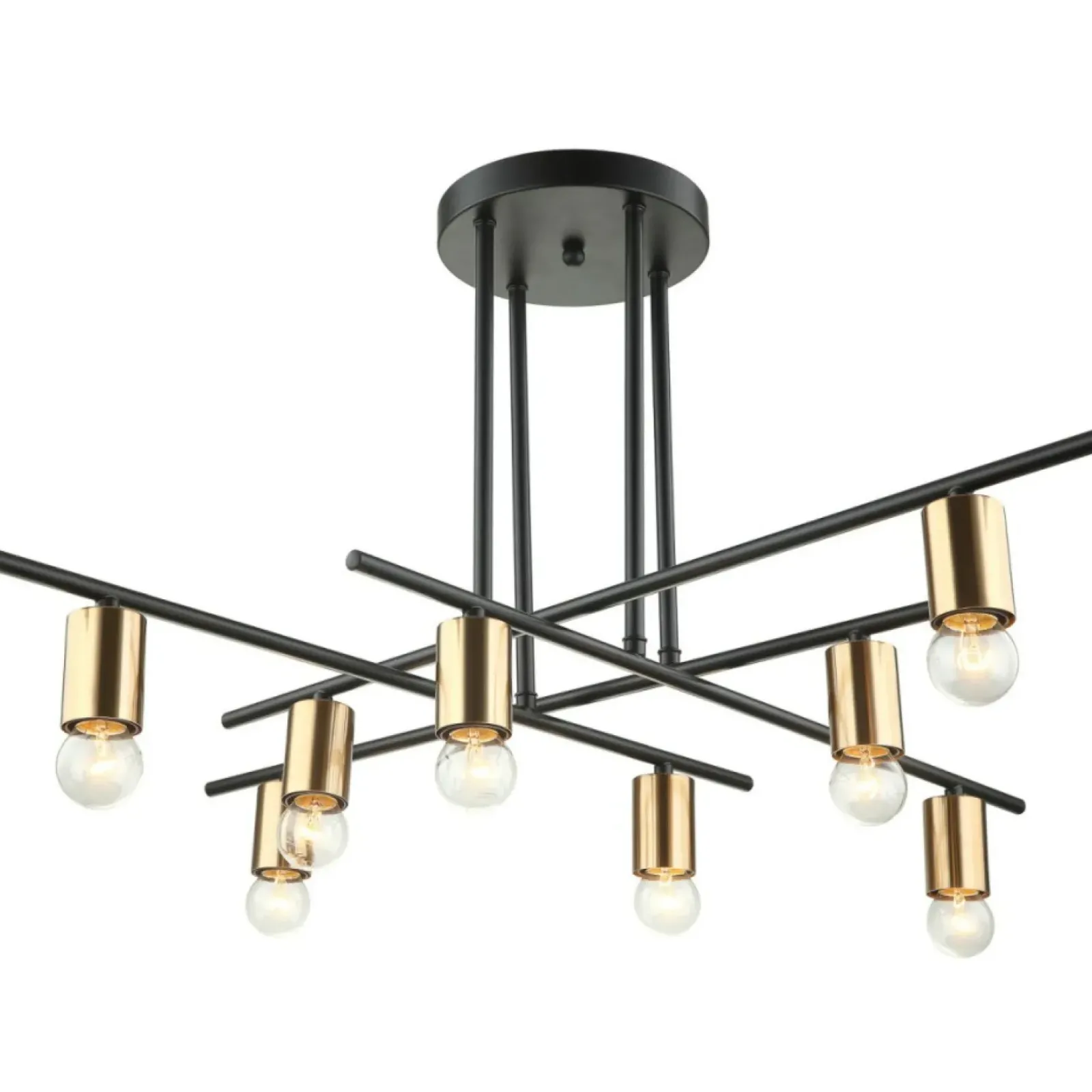 Sklep Kaja Lampa ze złotymi oprawkami MDM3658/8 BK+BRO NORMANI | Kaja Oświetlenie Discount