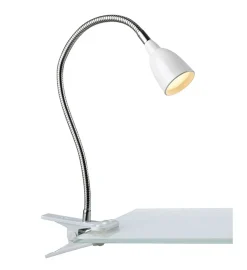 Sklep Kaja Lampka biurkowa na klipsie w białym kolorze 106091 | Kaja Oświetlenie* Lampy Led|Lampki Biurkowe
