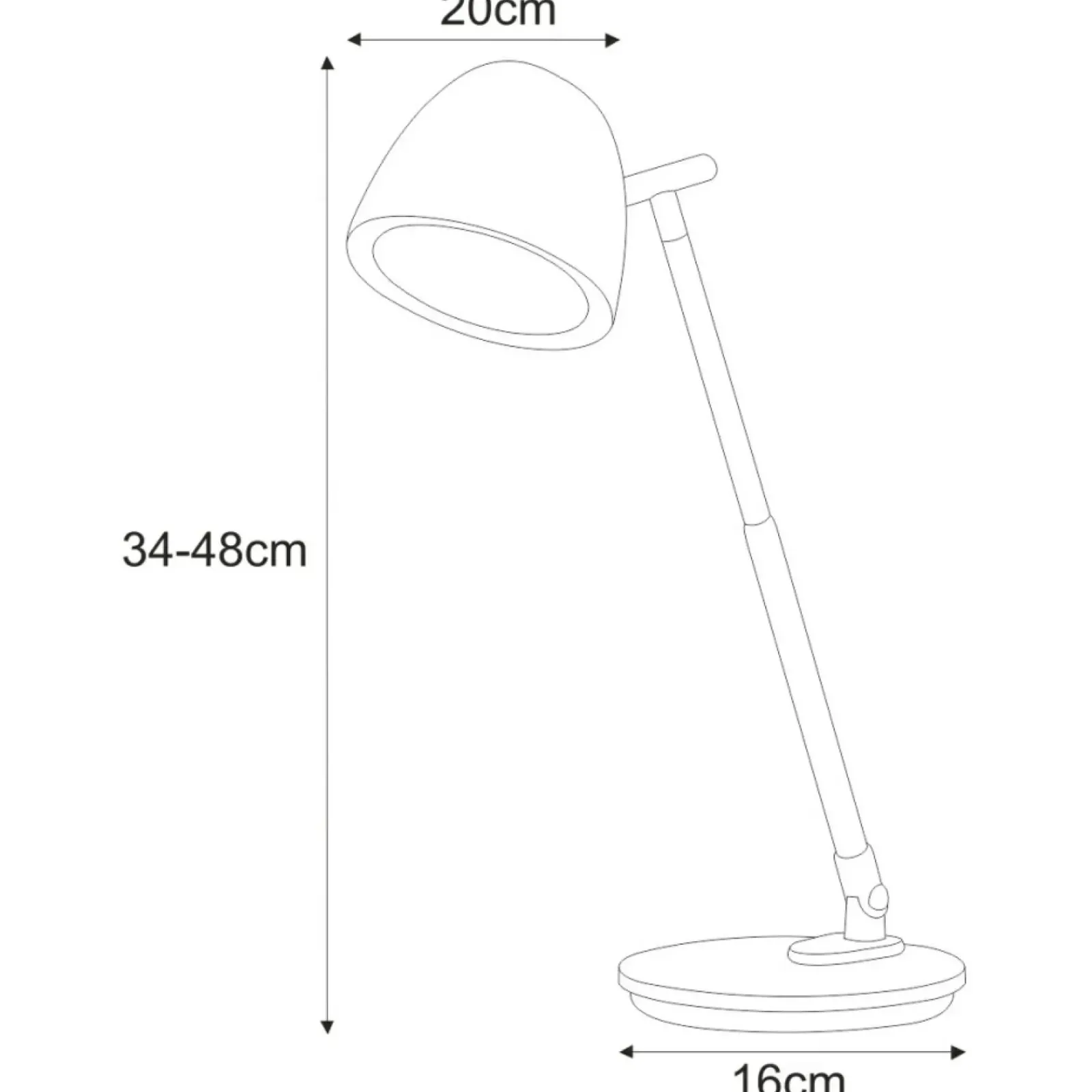 Sklep Kaja Lampka biurkowa z funkcją ściemniania K-BL1528 GRAFIT z serii LOLEK* Lampki Biurkowe|Lampy Led