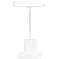 Sklep Kaja Lampka biurkowa z pojemnikiem na długopisy K-BL1301 BIAŁY z serii TOLA* Lampki Biurkowe|Lampy Led