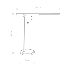 Sklep Kaja Lampka biurkowa ze zintegrowanym LED-em 8358 | Kaja Oświetlenie* Lampki Biurkowe