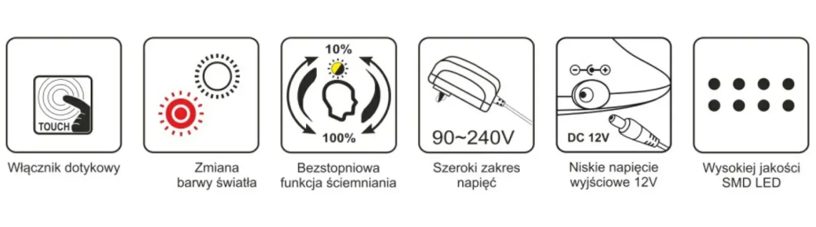 Sklep Kaja Lampka LED ze zmienną barwą K-BL1072 MIDA | Kaja Oświetlenie* Lampki Biurkowe|Lampy Led
