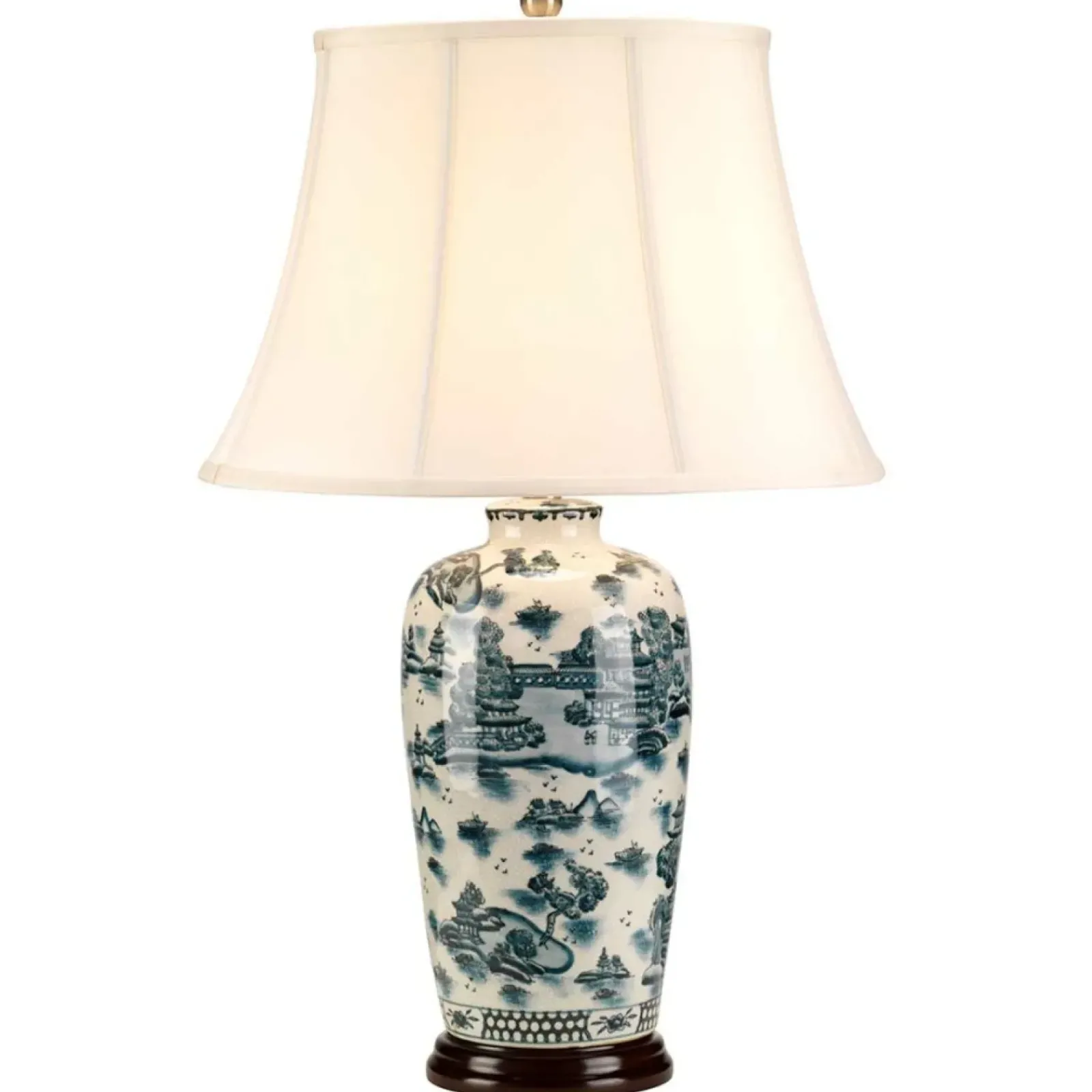 Sklep Kaja Lampka nocna z abażurem BLUE-TRAD-WP-TL z serii BLUE TRADITIONAL* Lampki Stołowe Z Abażurem|Tradycyjne Lampki Stołowe