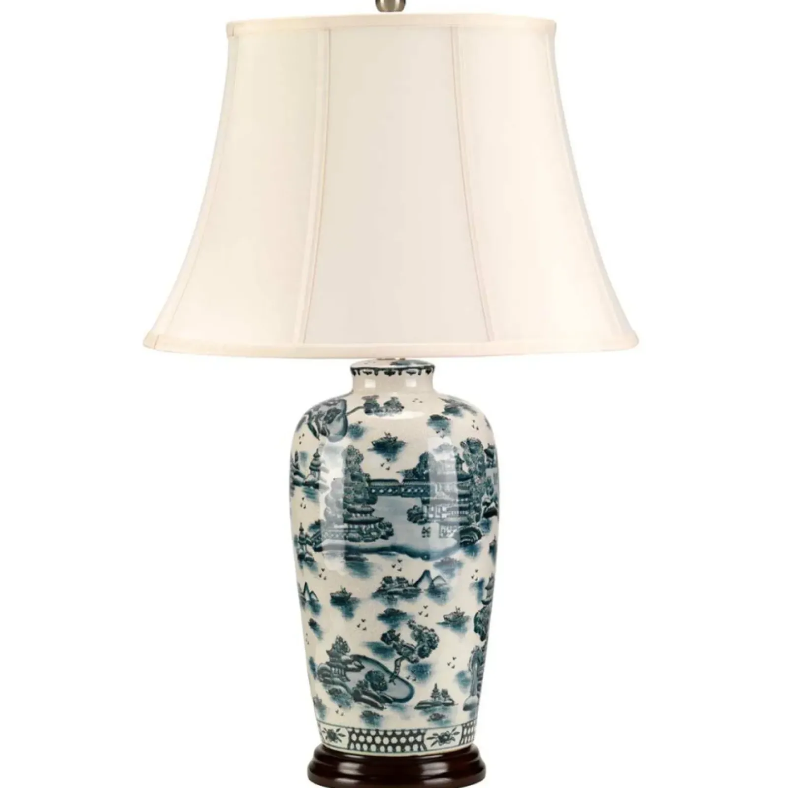 Sklep Kaja Lampka nocna z abażurem BLUE-TRAD-WP-TL z serii BLUE TRADITIONAL* Lampki Stołowe Z Abażurem|Tradycyjne Lampki Stołowe