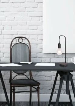 Sklep Kaja Lampka stołowa czarna minimalizm LEDEA 50501194 LAREN | Kaja* Nowoczesne Lampki Stołowe