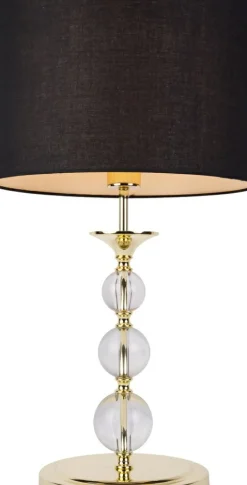 Sklep Kaja Lampka stołowa w stylu glamour, do sypialni RLT93163-1GB -REA II* Lampki Stołowe Z Abażurem|Nowoczesne Lampki Stołowe