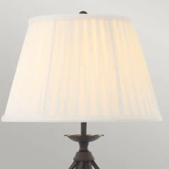 Sklep Kaja Lampka stołowa ze zwężanym abażurem ART-TL-BLACK z serii ARTISAN* Lampki Stołowe Z Abażurem|Tradycyjne Lampki Stołowe
