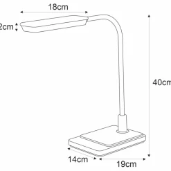 Sklep Kaja Lampka ze zmienną barwą światła K-BL1027 BIAŁY IKA | Kaja Oświetlenie* Lampki Biurkowe|Lampy Led