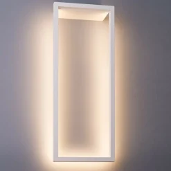 Sklep Kaja Ledowa, biała lampa ścienna w kształcie ramki 67079 EDO | Kaja* Lampy Led