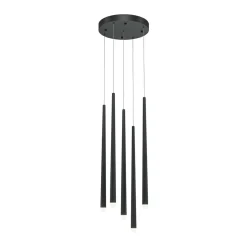 Sklep Kaja Ledowa, czarna lampa wisząca do sypialni MOD132PL-L28BK2 serii CASCADE czarny Best