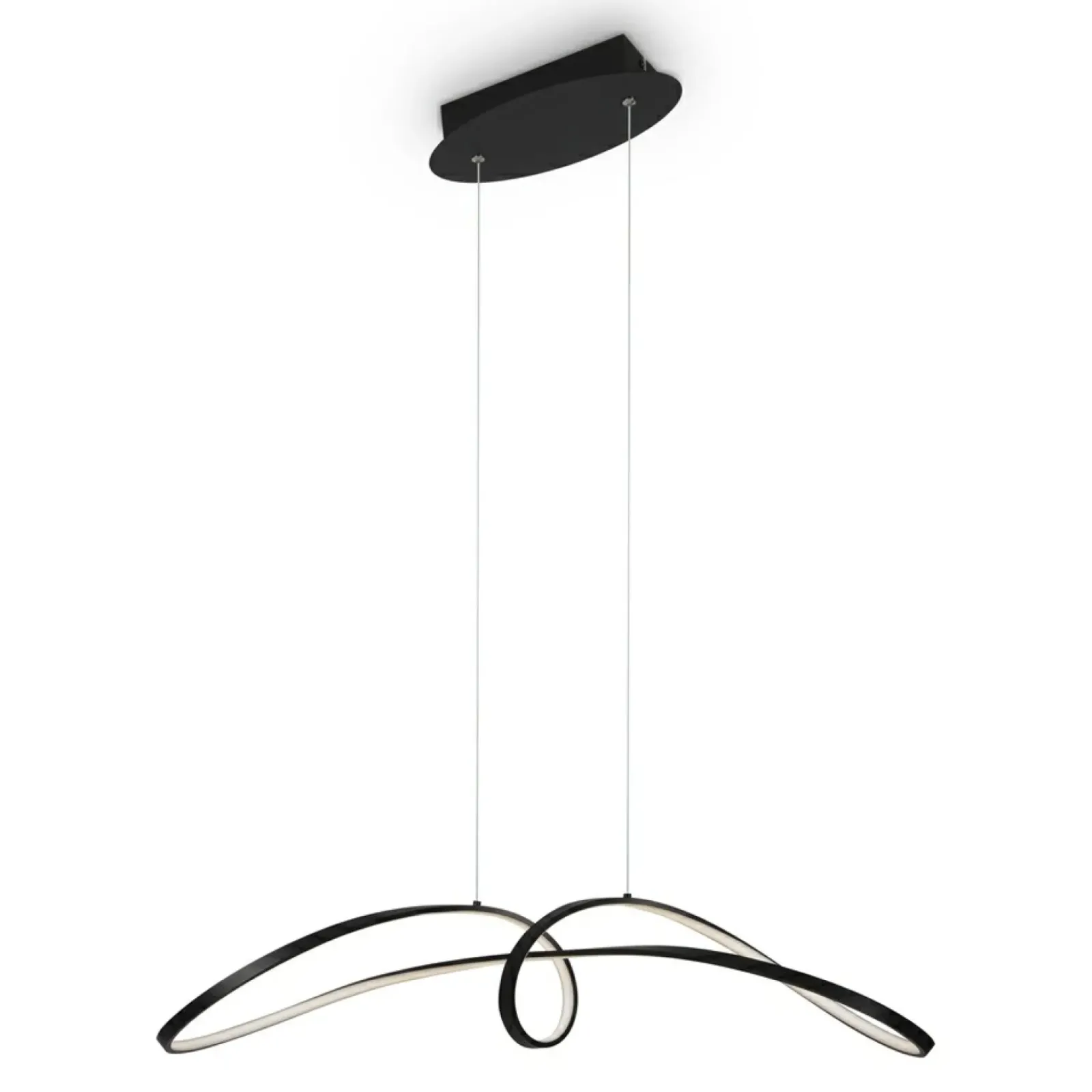 Sklep Kaja Ledowa, dekoracyjna lampa wisząca do salonu MOD156PL-L52B4K CURVE Hot