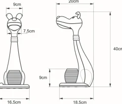 Sklep Kaja Ledowa, dziecięca lampka do nauki K-BL1607 BIAŁY PIESEK | Kaja*Dzieci Lampki Biurkowe|Lampy Led