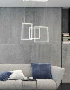 Sklep Kaja Ledowa, geometryczna lampa wisząca A0026-330 KEOS | Kaja Oświetlenie biały Clearance
