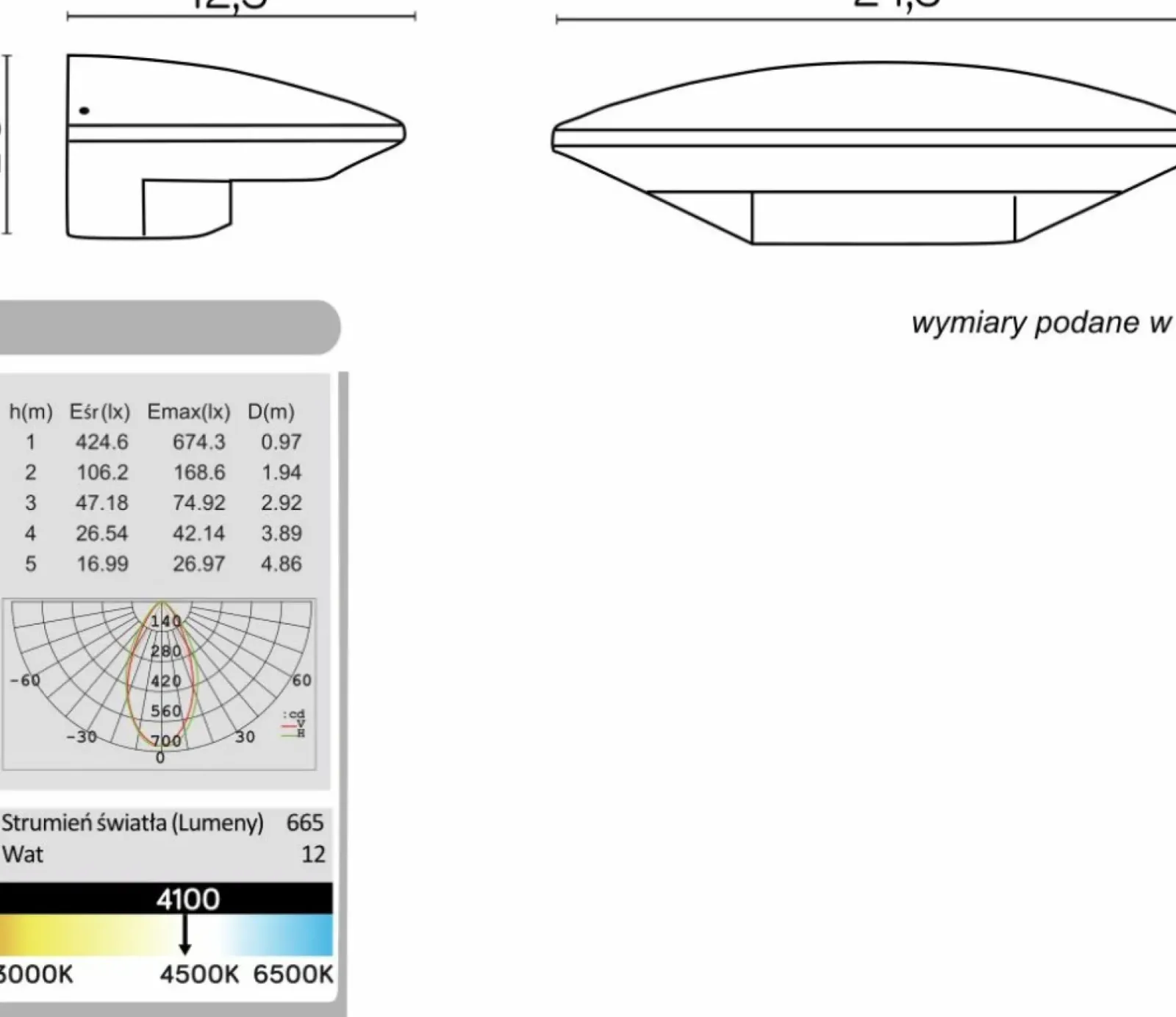 Sklep Kaja Ledowa lampa ścienna, ciepła barwa światła 91303-LED z serii UFO | Kaja Oświetle* Kinkiety Ogrodowe