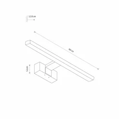 Sklep Kaja Ledowa lampa ścienna 60cm LED 12W 4000K 10681 CEZANNE LED | Kaja* Lampy Led