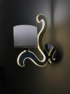 Sklep Kaja Ledowa lampa ścienna z abażurem E14 21-33864 AMBROSIA | Kaja* Kinkiety Tradycyjne