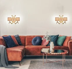 Sklep Kaja Ledowa lampa ścienna z abażurami 22-33529 AMBROSIA | Kaja Oświetlenie* Kinkiety Tradycyjne