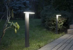 Sklep Kaja Ledowa lampa elewacyjna, nowoczesna 17601 DG z serii FLER | Kaja Oświetlenie* Kinkiety Ogrodowe