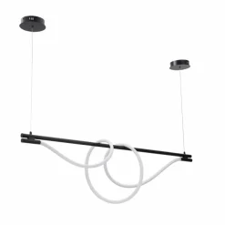 Sklep Kaja Ledowa lampa nad wyspę kuchenną ABR-HILTON-SC-38W SPIRALI | Kaja czarny Outlet
