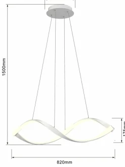Sklep Kaja Ledowa lampa o designerskim kształcie WF 6033-0106 AVIANO | Kaja biały Clearance