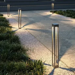 Sklep Kaja Ledowa lampa ogrodowa stojąca 100cm O424FL-L10GF z serii ELBE | Kaja* Lampy Ogrodowe Stojące