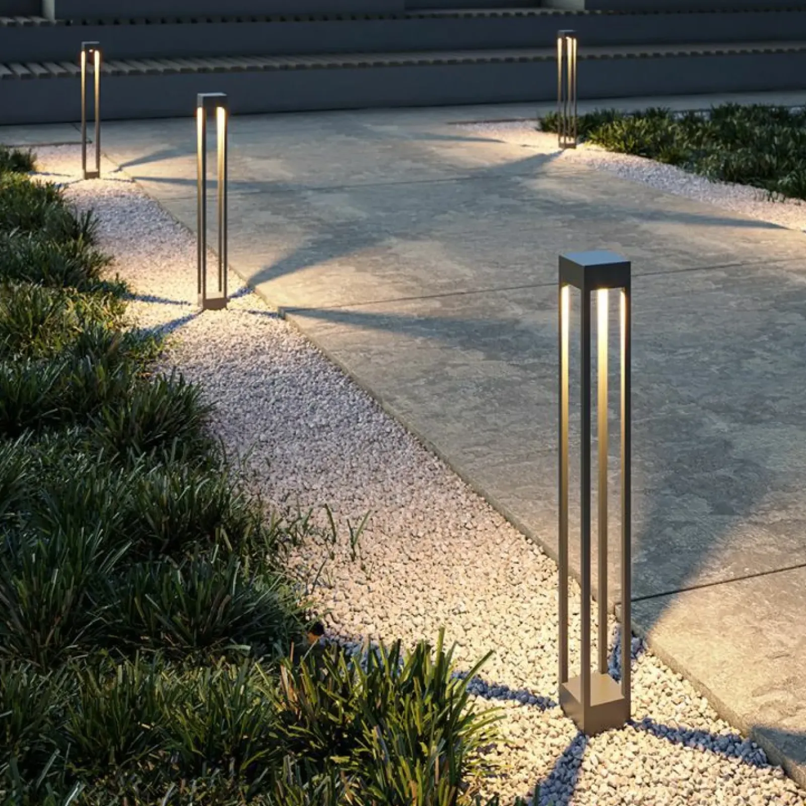Sklep Kaja Ledowa lampa ogrodowa stojąca 100cm O424FL-L10GF z serii ELBE | Kaja* Lampy Ogrodowe Stojące