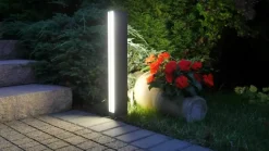 Sklep Kaja Ledowa lampa stojąca, ochrona IP54 16702-600 z serii LINEA | Kaja Oświetlenie* Lampy Ogrodowe Stojące