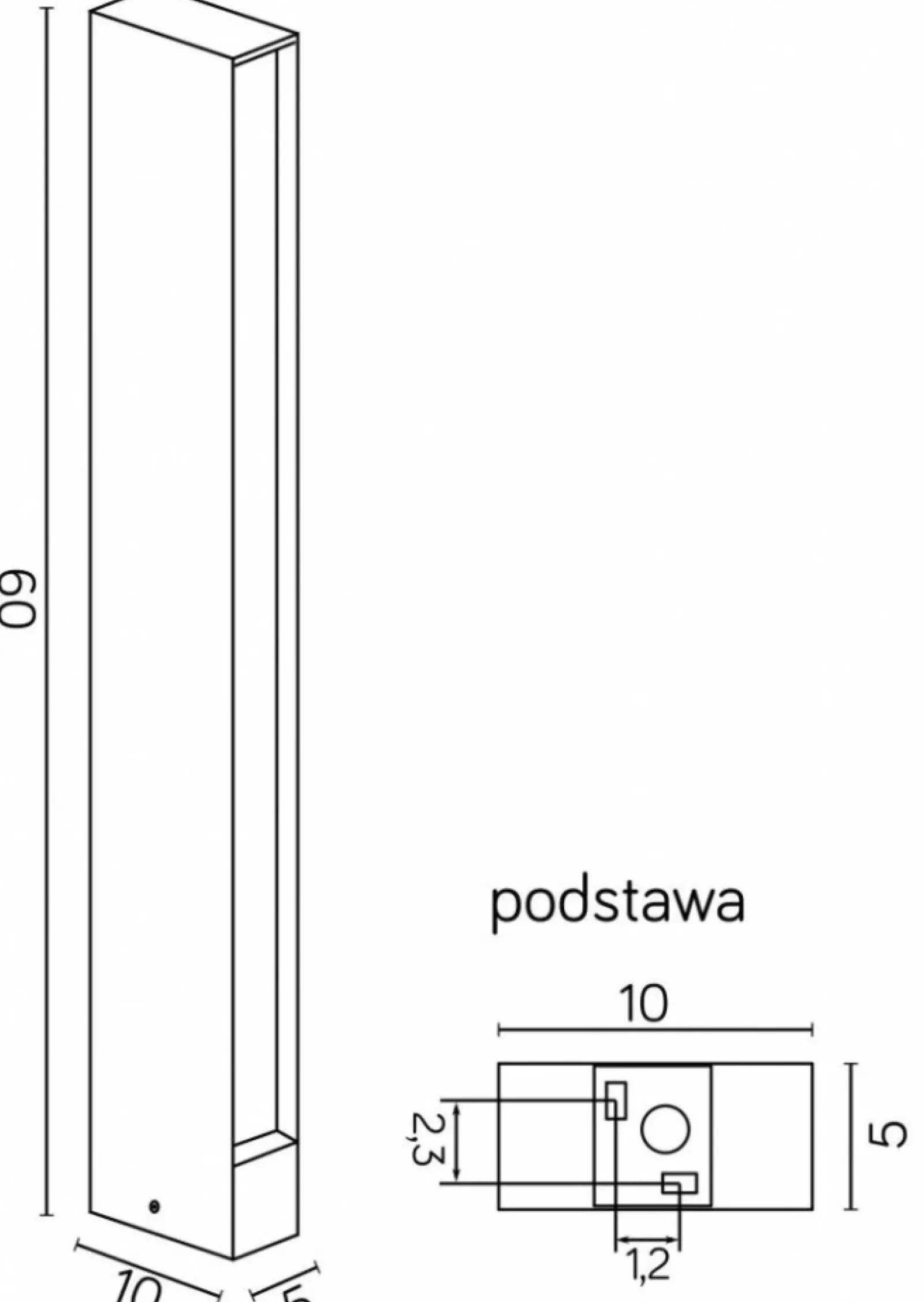 Sklep Kaja Ledowa lampa stojąca, ochrona IP54 16702-600 z serii LINEA | Kaja Oświetlenie* Lampy Ogrodowe Stojące