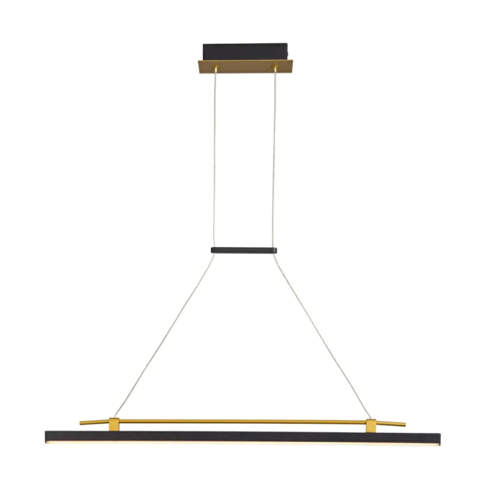 Sklep Kaja Ledowa lampa wisząca nad stół PND-54638F-16W-3K-BK-GD MERLOT | Kaja Fashion