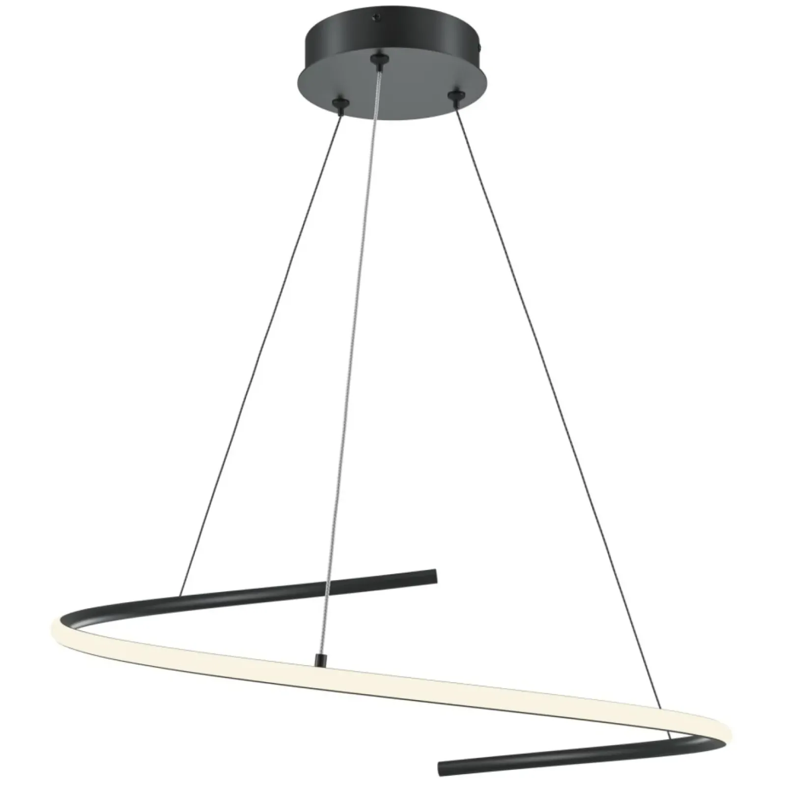 Sklep Kaja Ledowa lampa wisząca, regulowana MOD242PL-L33BK z serii CURVE Clearance