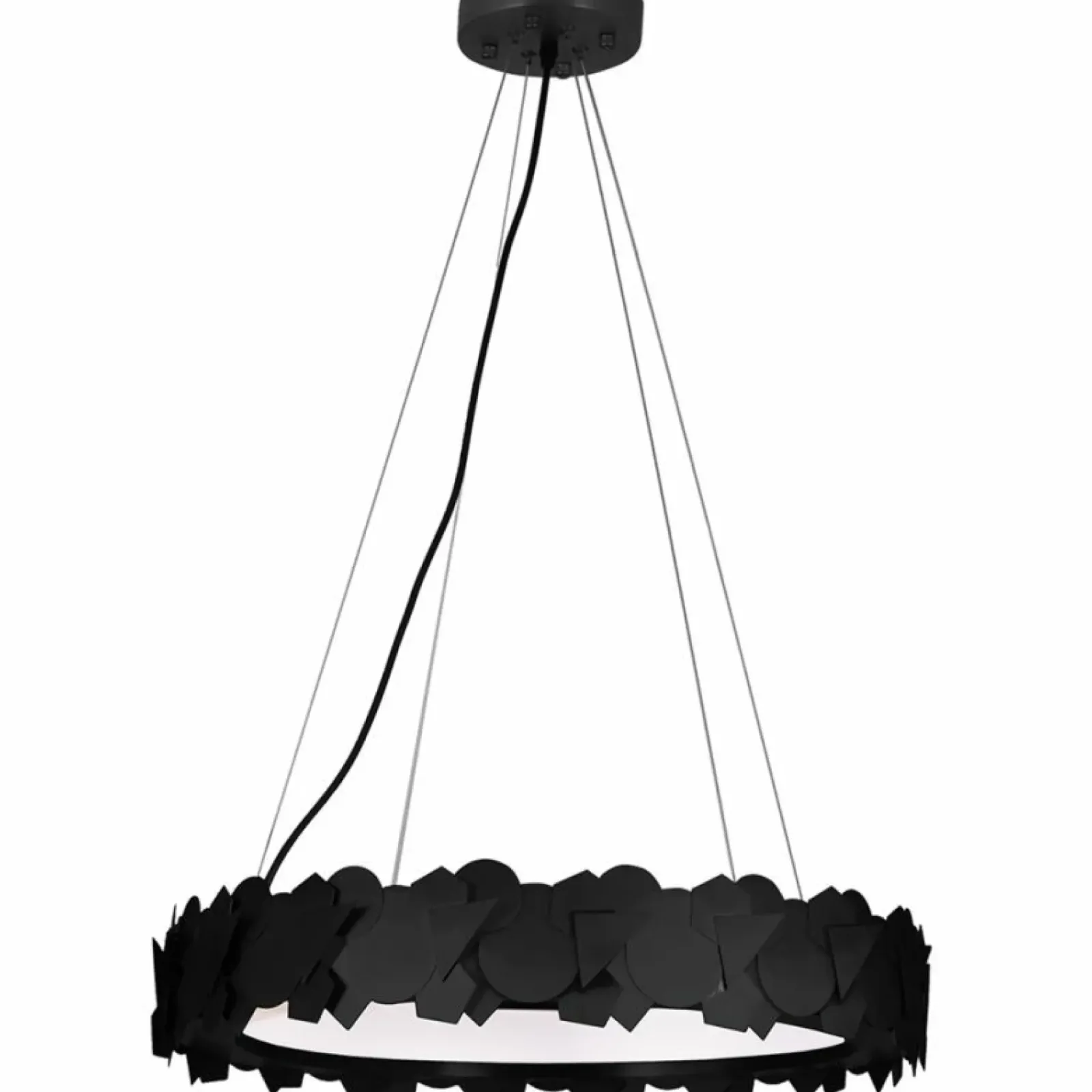 Sklep Kaja Ledowa lampa wisząca, tarcza z ciepłym światłem ML6157 SOHO | Kaja czarny Discount