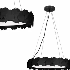Sklep Kaja Ledowa lampa wisząca, tarcza z ciepłym światłem ML6157 SOHO | Kaja czarny Discount